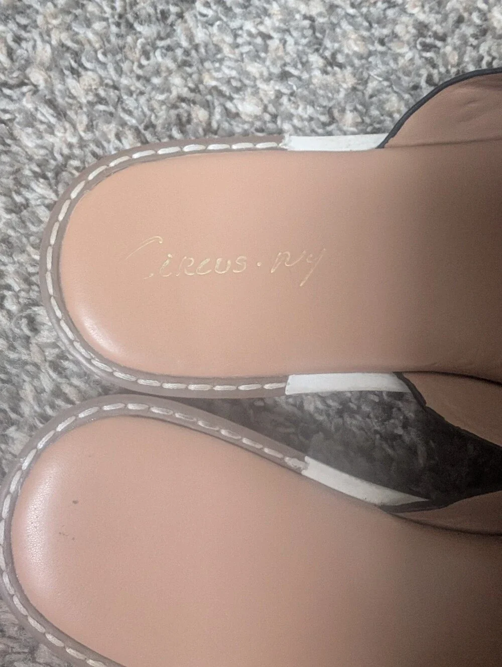 Circus NY by Sam Edelman Lux Slides in Snakeskin Print Size 7.5